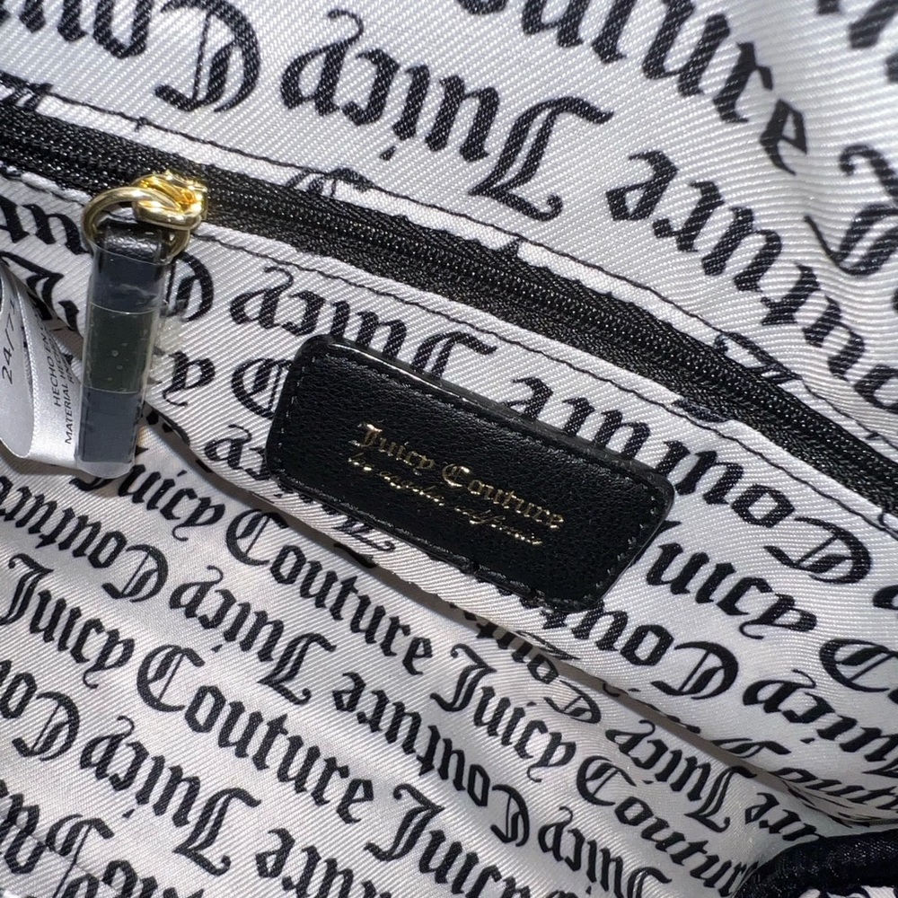 Juicy Couture Obsession Black Rhinestones Satchel NWT - Picture 4 of 8